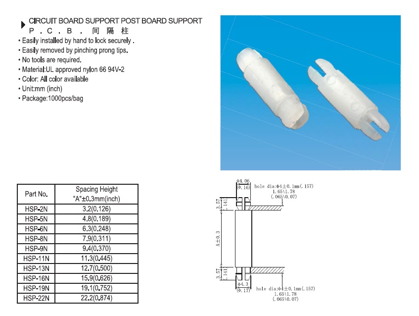 CIRCUIT BOARD SUPPORT POST BOARD SUPPORT P. C. B. CIRCUIT BOARD SUPPORT POST BOARD SUPPORT P. C. B.